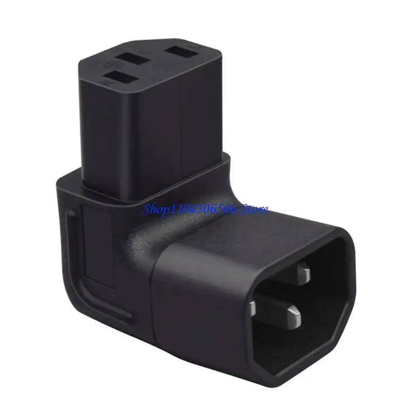 IEC320 C14 to C13 Angled Power Adapter – Compact PVC Power Adapter HIP