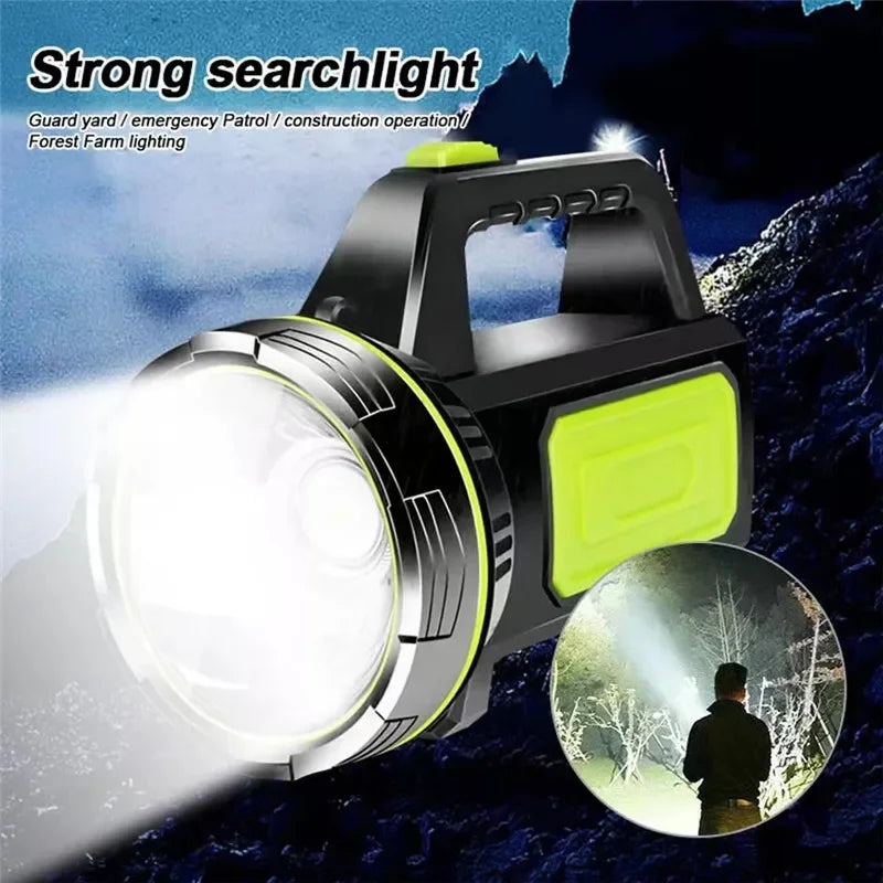 ESMARTER Rechargeable LED Searchlight – IP65, 2 Modes Rechargeable Flashlight HIP