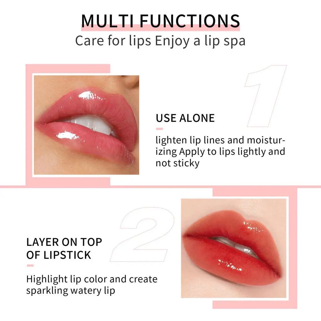 Hello Kiss Lip Glow Oil – Vitamin E & Shea Butter Lip Gloss Lip Glow Oil HIP