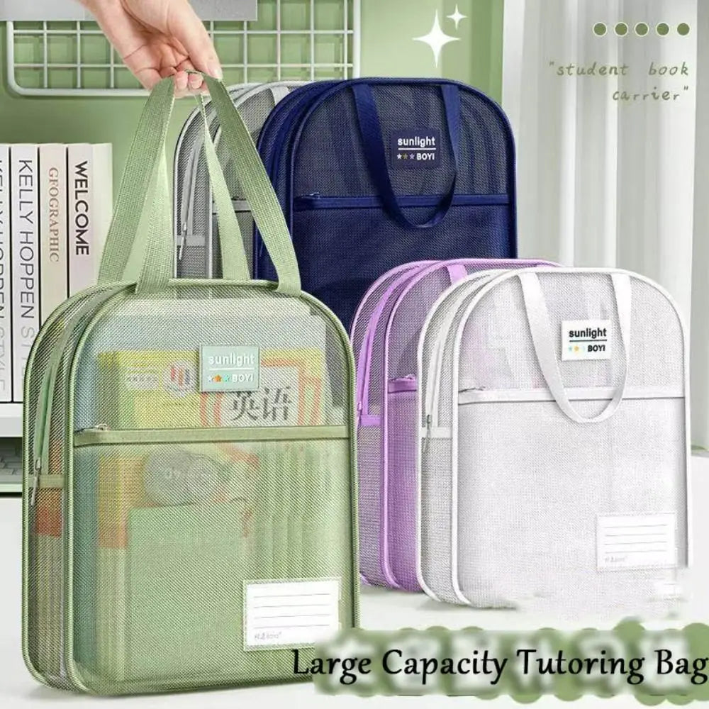 Nylon Mesh Zipper Pouch – Transparent Multifunctional Storage Bag Mesh Storage Pouch HIP