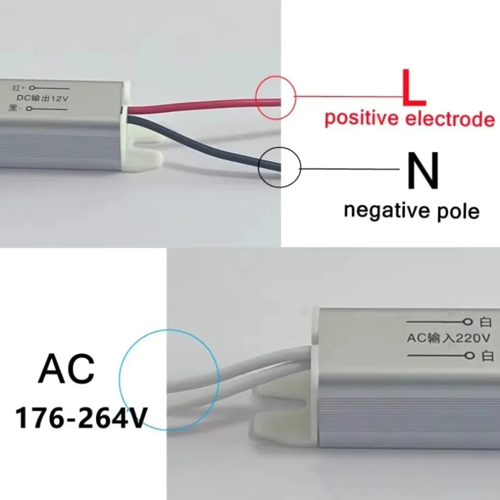Ultrathin LED Driver Power Supply AC220V to DC 12V 24V 24W–100W LED Driver Power Supply HIP