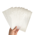 12-Month Cash Storage Binder A6 Transparent PP Loose-Leaf Cash Envelope Binder HIP 12 Monthly