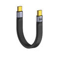 USB4.0 Flexible Cable – 240W PD, 8K 60Hz, 40Gbps | Short USB-C Data Cable HIP Black