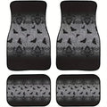 Halloween Bat & Spider Web Car Floor Mats – Set of 4 Car Floor Mats HIP WHITE