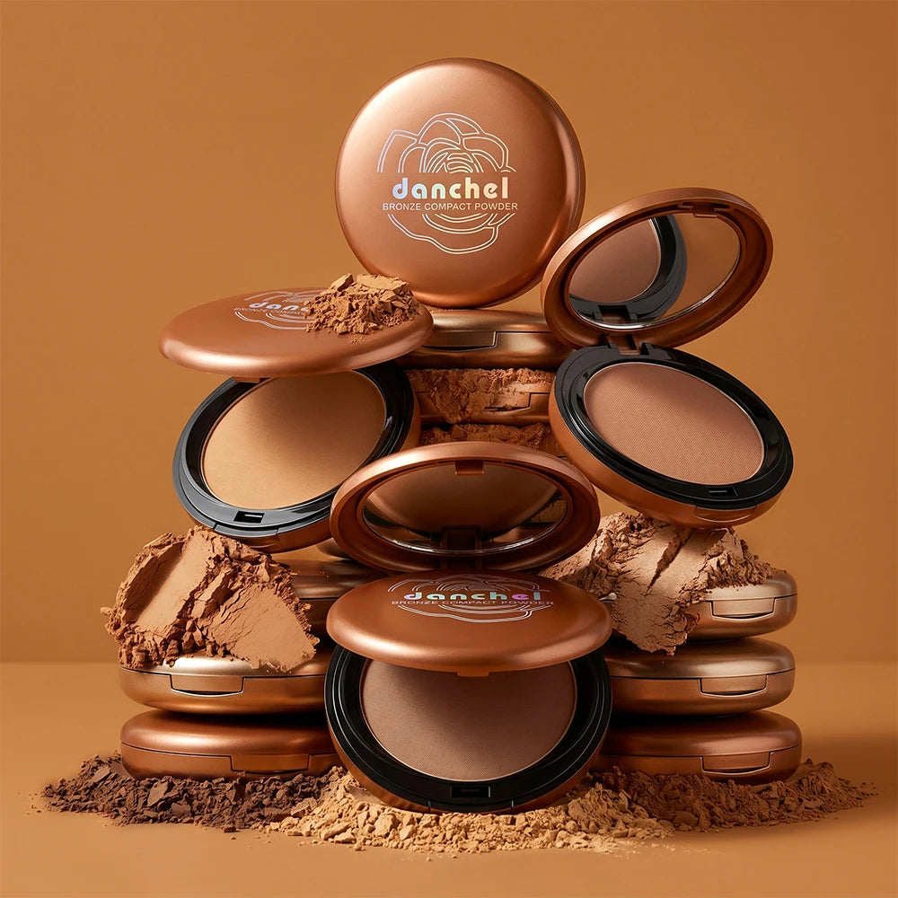 Long Lasting Compact Powder Waterproof Sweatproof Soft Matte Oil Control Setting Powder Face Makeup Cosmetic HIP