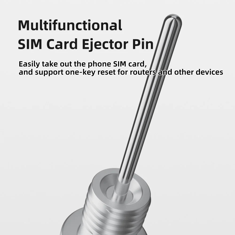 2-in-1 SIM Card Ejector Keychain Tool – Aluminum Alloy Multitool Keychain HIP