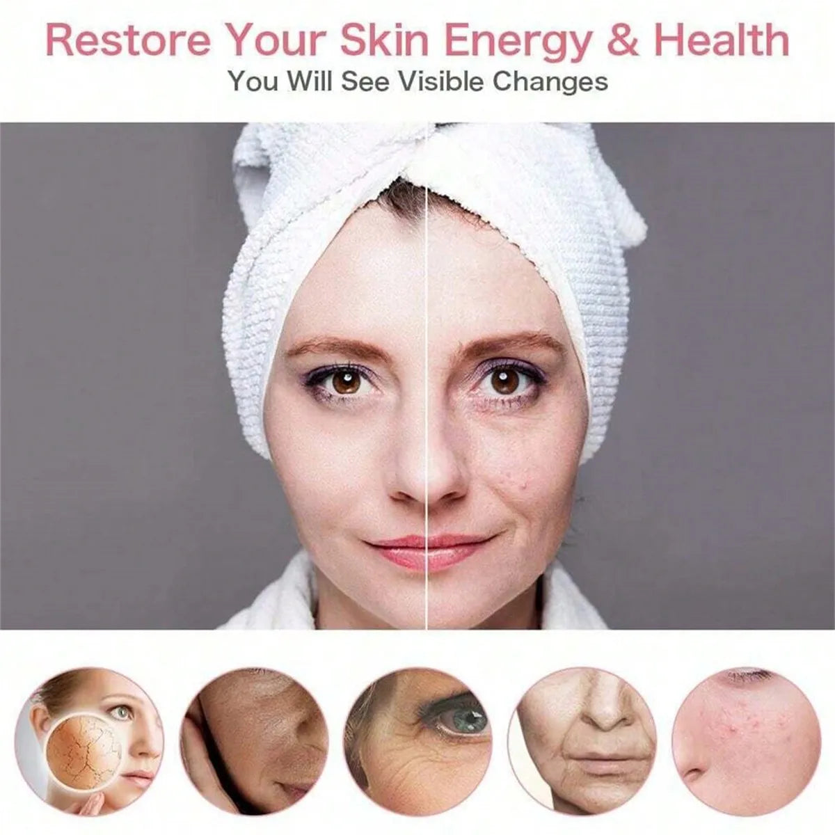 Mini LED Photon Skin Rejuvenation Wand | USB Rechargeable LED Skin Care Wand HIP