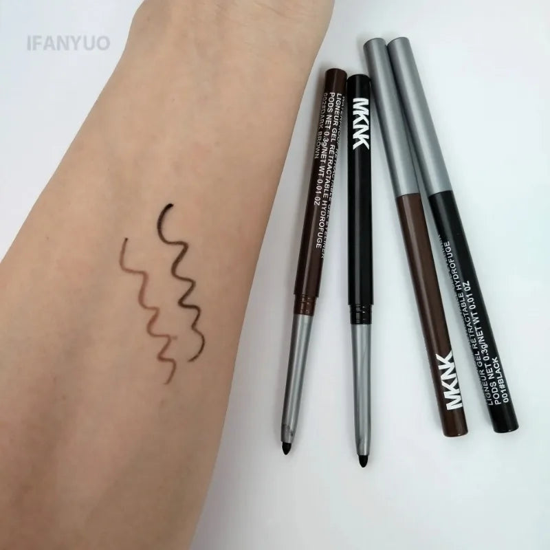 1-3pc Waterproof Black Eyeliner Pencil Smudge-proof Long-lasting Dark Brown Cream Gel Eye Liner Pen Beginner-Friendly Eye Makeup HIP