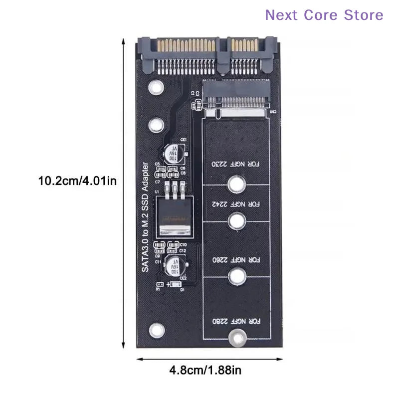 M.2 NGFF to SATA3 Adapter Card – 6 Gbps SSD Converter SSD Adapter Card HIP