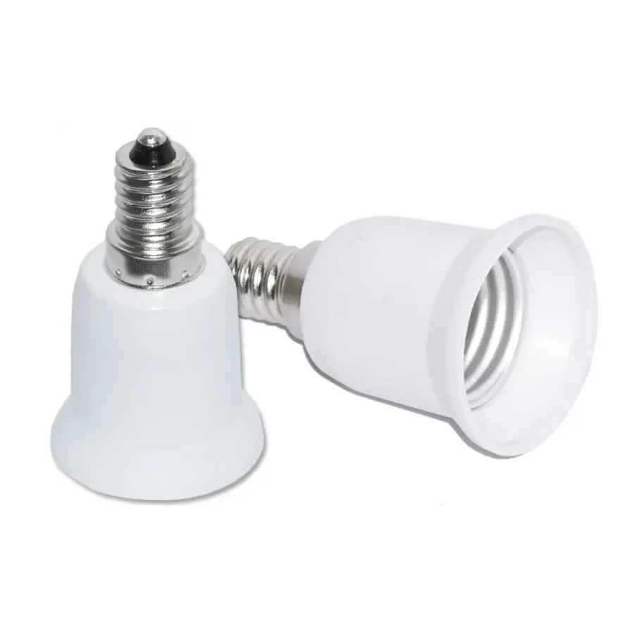 E14 to E27 Lamp Holder Converter Bulb Socket Lamp Base Adapter Plug Extender Sockets for Corn Light Bulbs Spotlight AC 110V-220V HIP