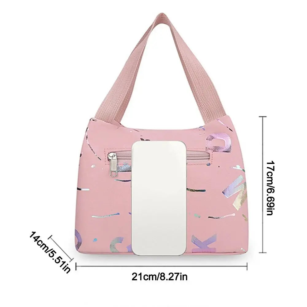 Bronzing Print Oxford Tote Bag – Waterproof Lunch & Shopping Oxford Tote Bag HIP