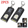 Mini COB LED Keychain Flashlight – USB-C Rechargeable Work Light Keychain Flashlight HIP GZ001 2pcs