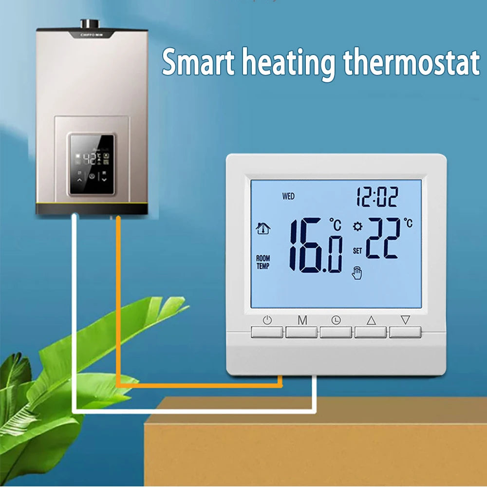 Programmable Smart Thermostat – Gas Boiler & Floor Heating Programmable Thermostat HIP