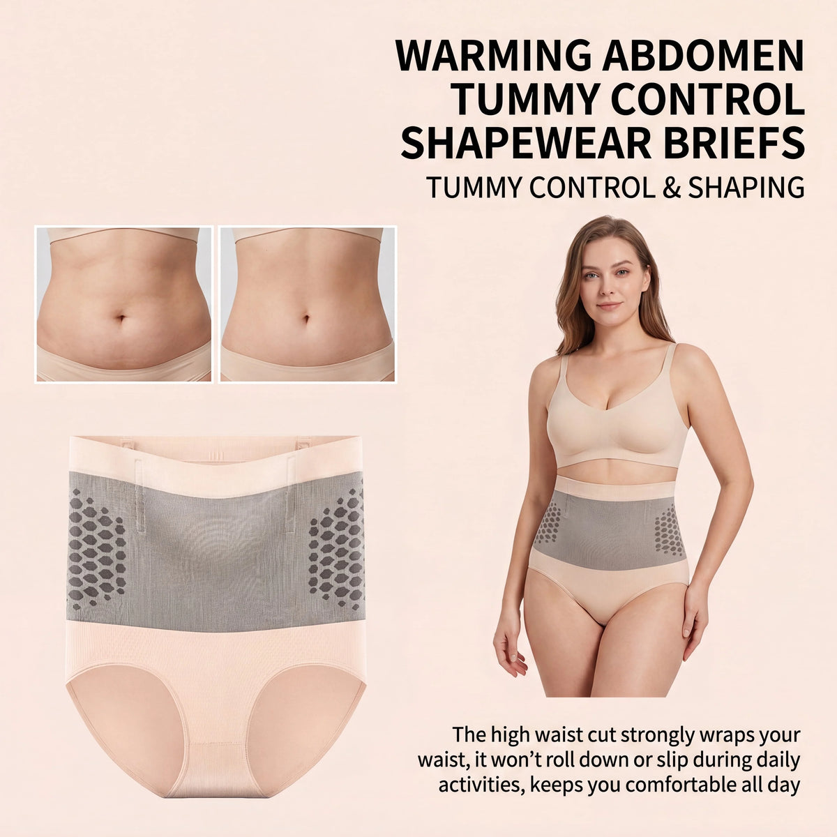 Zeriluna High Waist Tummy Control Seamless Shapewear Shorts Shapewear Shorts HIP