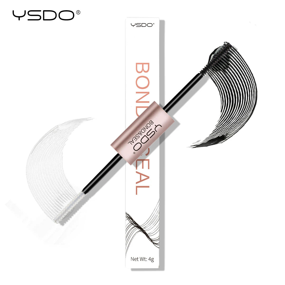 YSDO 1PC 2 in 1 Bond and Seal/Lock Waterproof Fast Drying Glue and Sealer Dual-Ended Eyelash Glue Strong Hold Cluster Lash Glue HIP 1Pc Bond and Seal