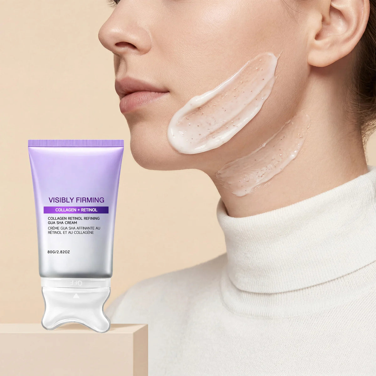 Collagen Retinol Gua Sha Firming Cream 80g – V-Line Lift Firming Face Cream HIP