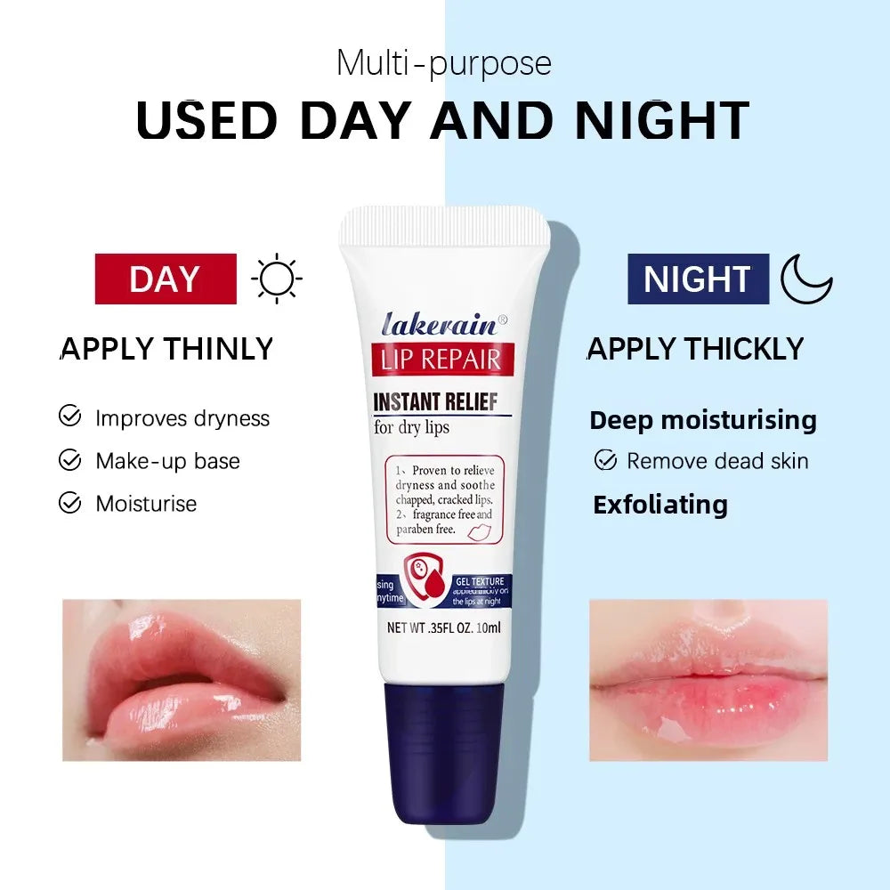 Lakerain Moisturizing Lip Repair Cream | Liquid Balm & Makeup Base Lip Repair Balm HIP