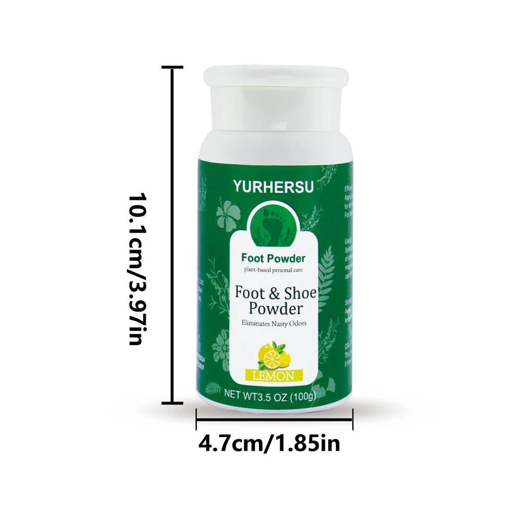 YURHERSU Lemon Scented Foot Powder Deodorant Stick Foot Deodorant Powder HIP