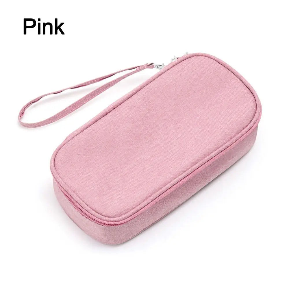 Portable Insulated Insulin Cooling Bag – Medication Cooler Insulated Medication Bag HIP empty bag-pink