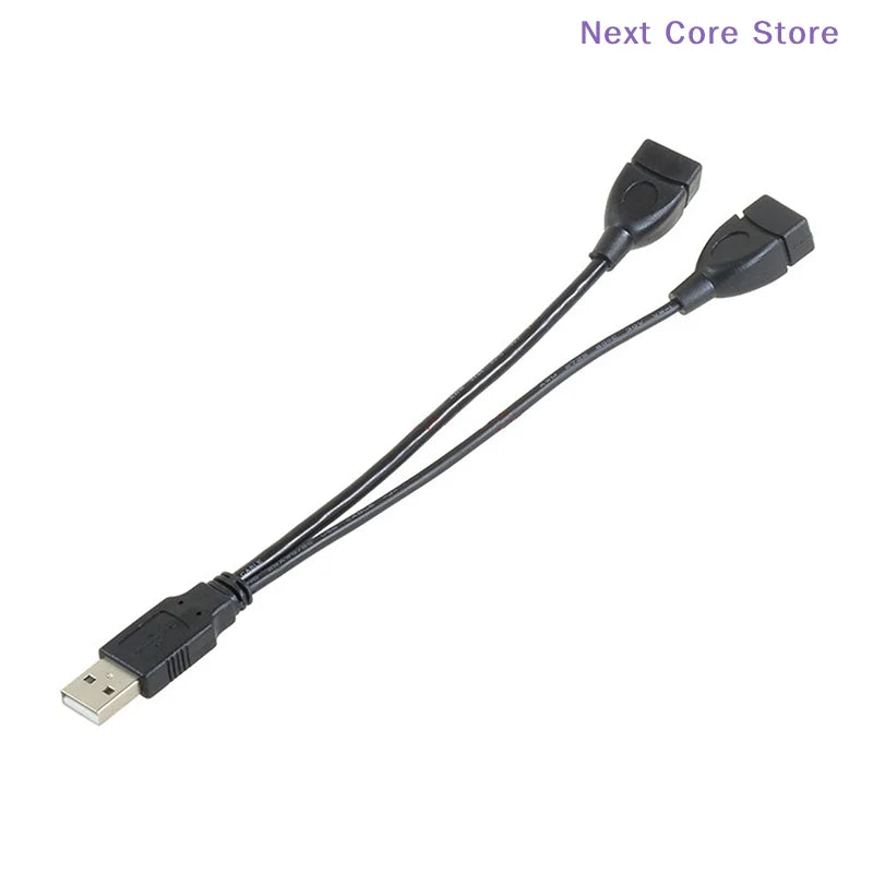 USB 2.0 1 Male to 2 Female Splitter Cable – 15cm/30cm USB Splitter Cable HIP