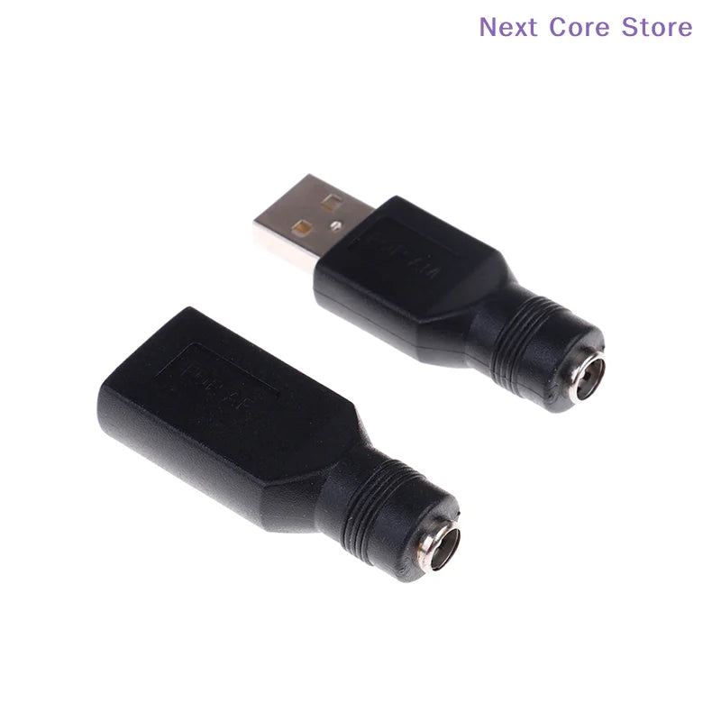 5V DC 5.5x2.1mm to USB 2.0 Male Female Adapter Converter USB DC Adapter HIP