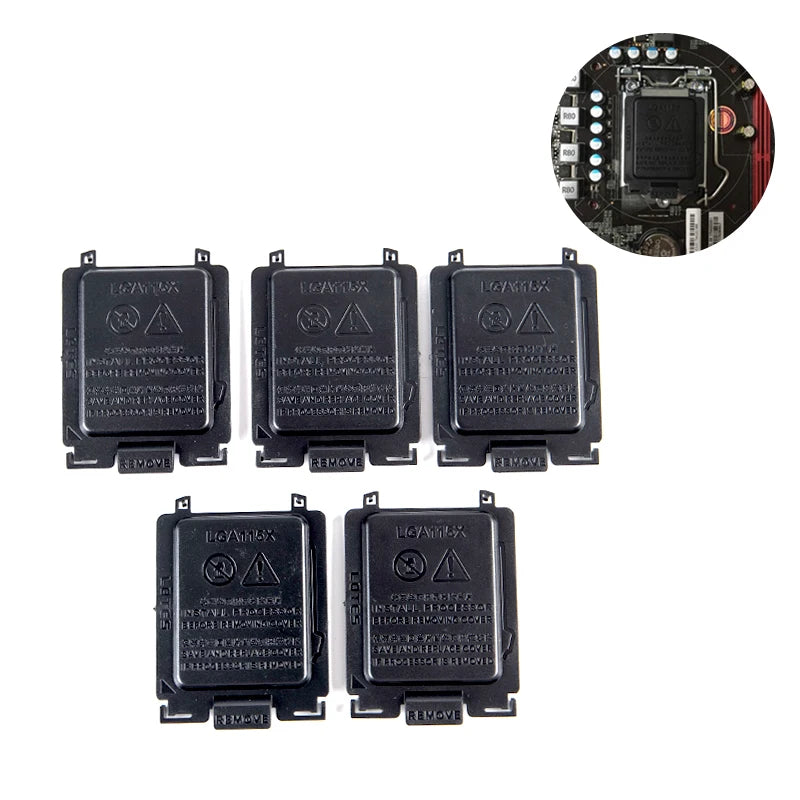 5-Pack LGA115X CPU Socket Pin Cover – 1150/1151/1155/1156 CPU Socket Cover HIP one size