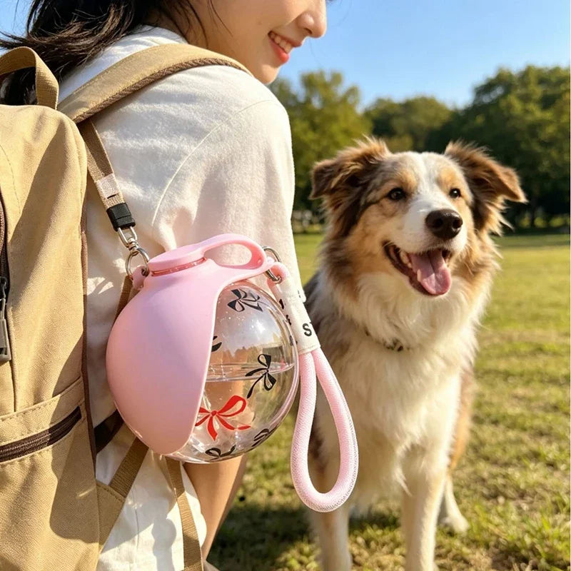 2-in-1 Leak-Proof Portable Dog Water Bottle 285/545ml Dog Water Bottle HIP