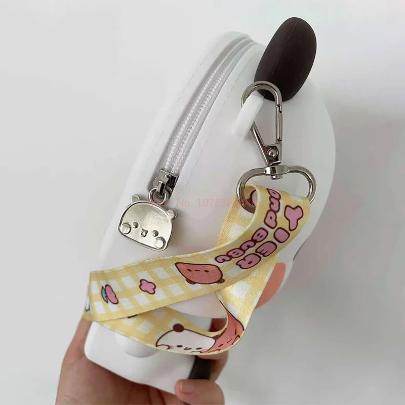 Bubu & Dudu Panda Silicone Crossbody Bag | Anime Messenger Silicone Crossbody Bag HIP