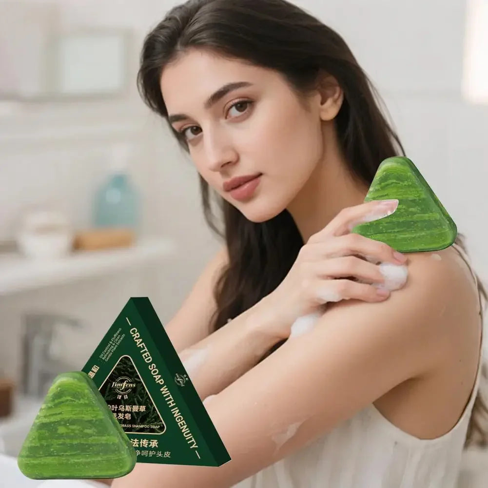 Herbal Shampoo Bar – Oil Control & Thicker Hair | 120g Herbal Shampoo Bar HIP