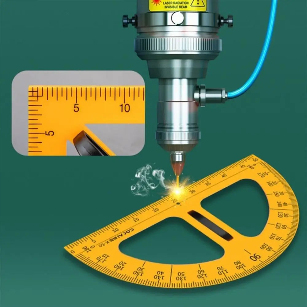 Large Triangular Ruler & Angle Protractor – Math Teaching Tool Geometry Teaching Ruler HIP