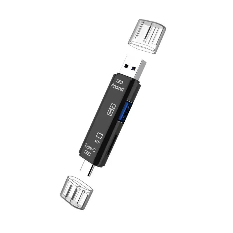 5-in-1 USB 3.0 Type-C OTG Card Reader – SD & TF Adapter USB Card Reader HIP