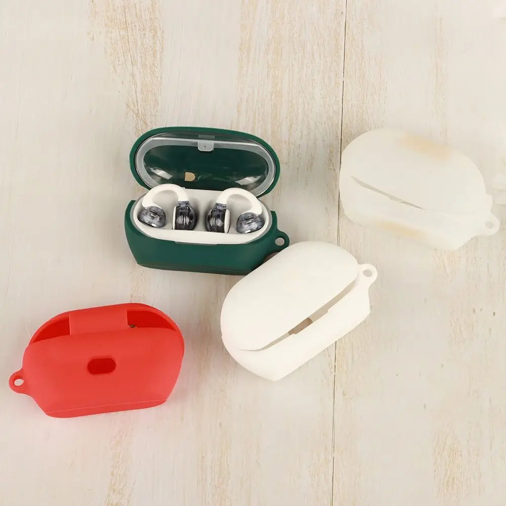 Silicone Earphone Case with Carabiner for JBL SOUNDGEAR CLIPS Earphone Case Cover HIP
