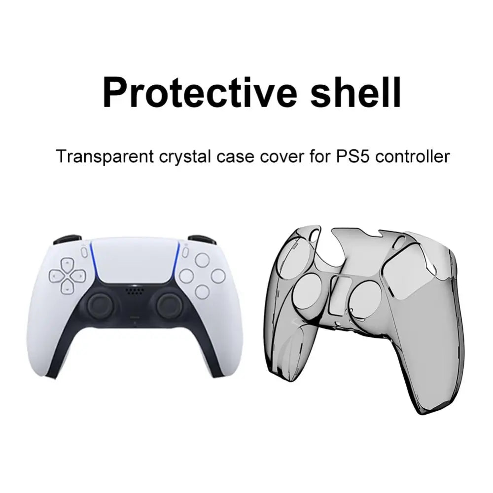 Crystal PS5 Controller Protective Shell Case Cover – Clear Controller Protective Case HIP