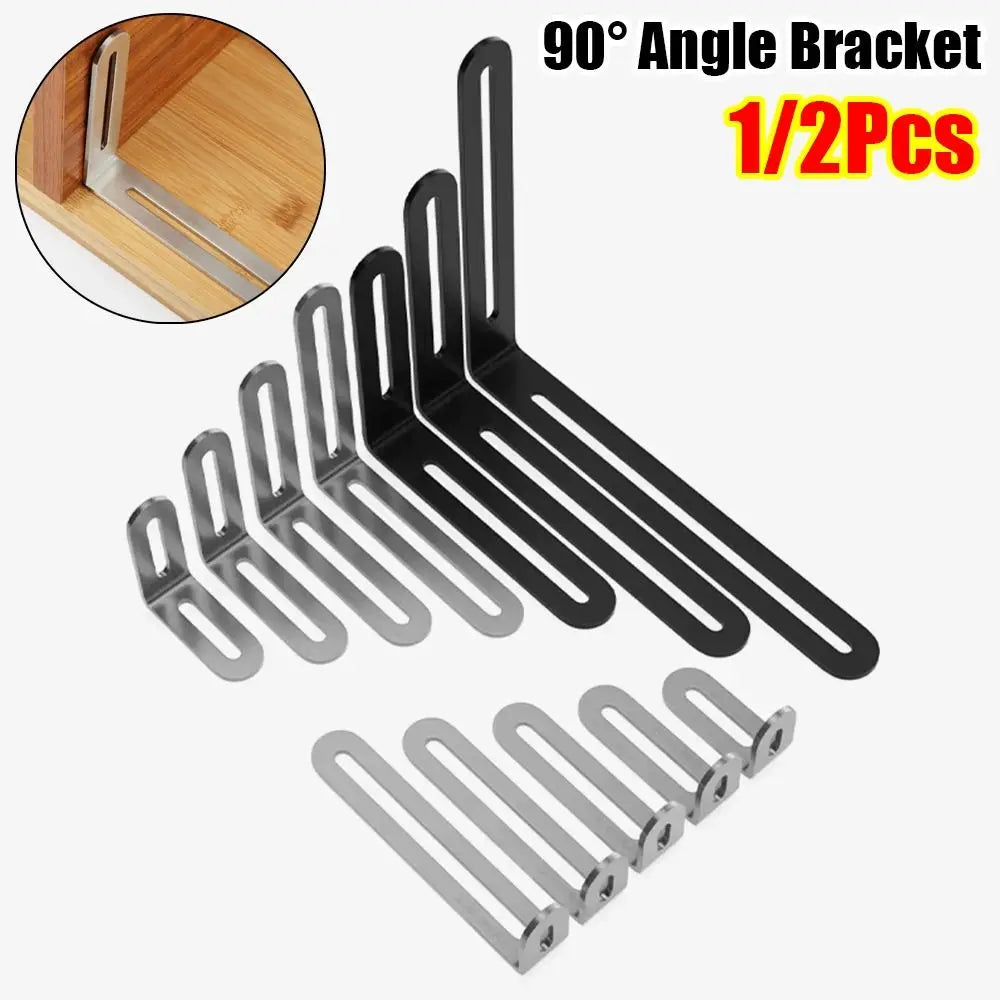 Stainless Steel 90° Angle Bracket L-Shape Corner Brace | 1-2 Pcs Corner Brace Bracket HIP