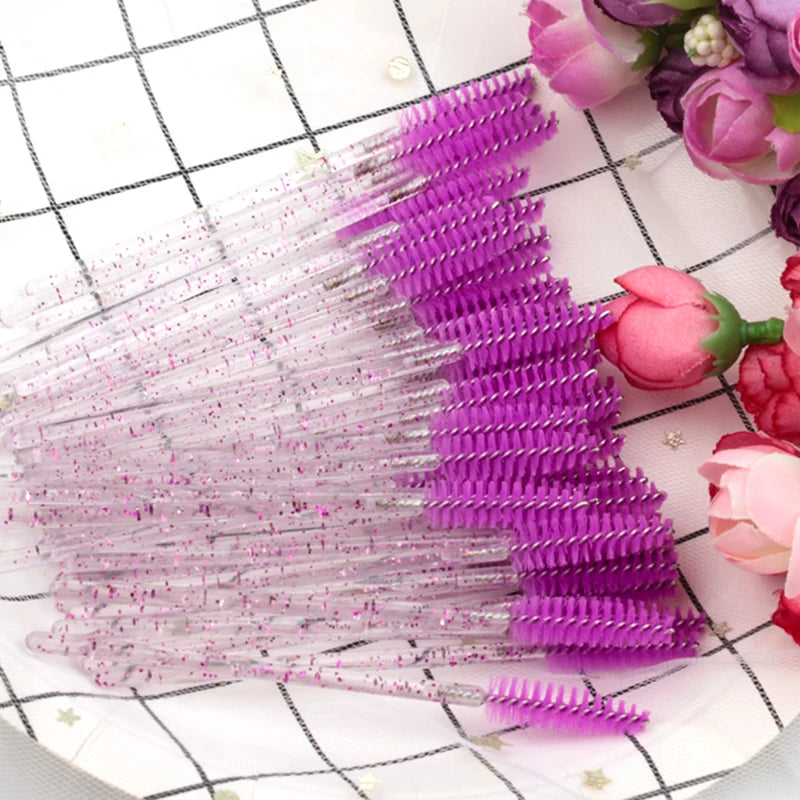 5/50 Pcs Eye Lash Brushes Eyebrow Brush False Eyelashes Extension Tools Mascara Wands Applicator Spoolers Lashes Cosmetic Tool HIP