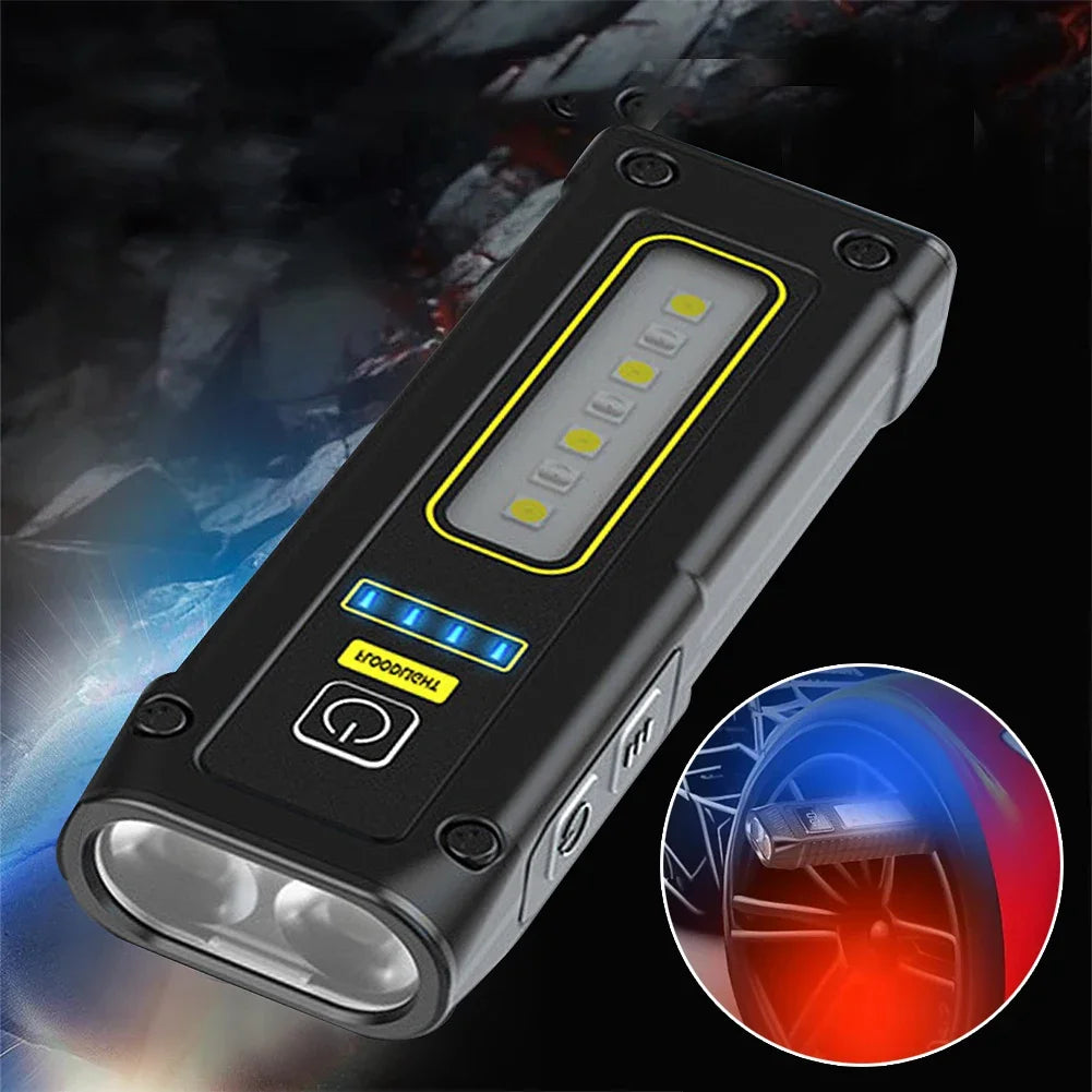 Rechargeable COB LED Flash Light Torch 3 Gear Multipurpose Aluminum Alloy Camping Flashlight for Night Working Car Inspection HIP