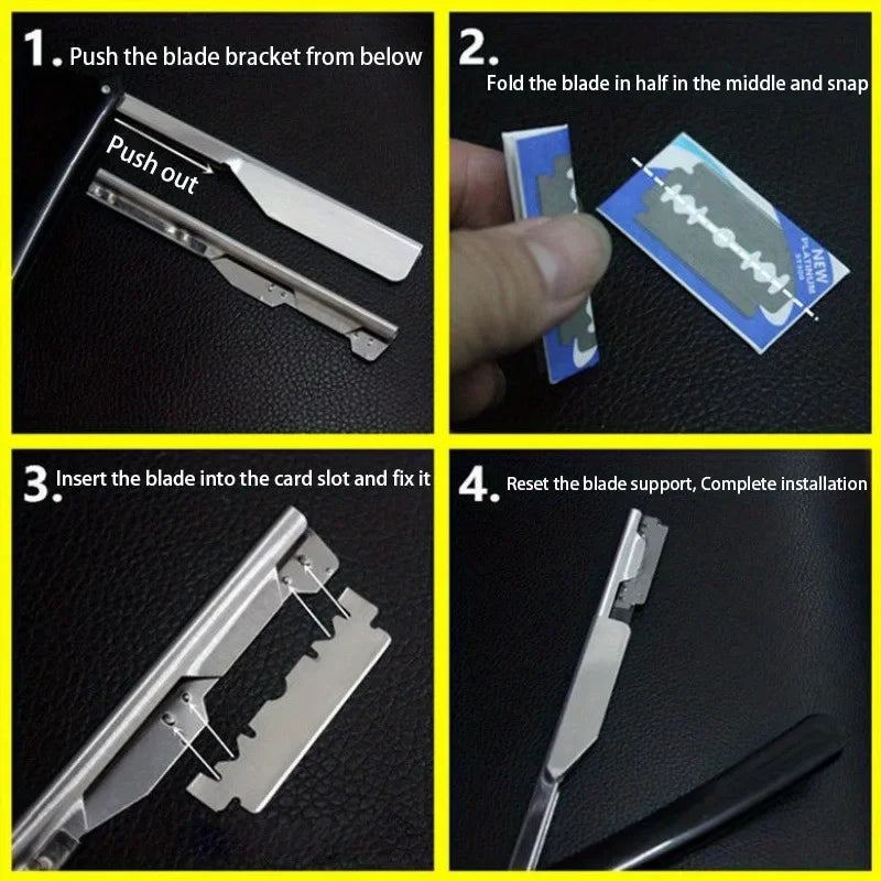 Men's Safety Razor – Stainless Steel + 10 Blades | HIP Safety Razor HIP