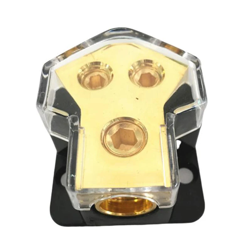 2-Way Power Distribution Block 0/4 AWG – Car Audio Splitter Power Distribution Block HIP 1Pcs