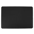 Kitchen Hot Pot Mat Raised Line Heat Resistant Tabletop Anti Slip Silicone Kitchen Counter Drain Pad for Stovetop HIP Black