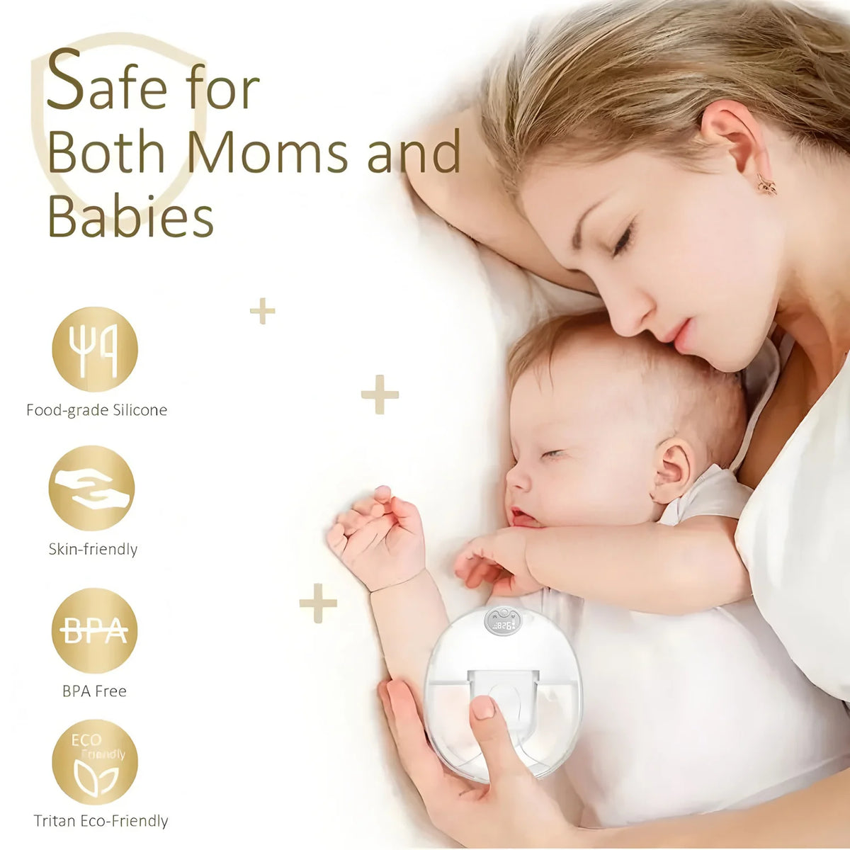 Hands-Free Wearable Electric Breast Pump – USB Rechargeable Wearable Breast Pump HIP