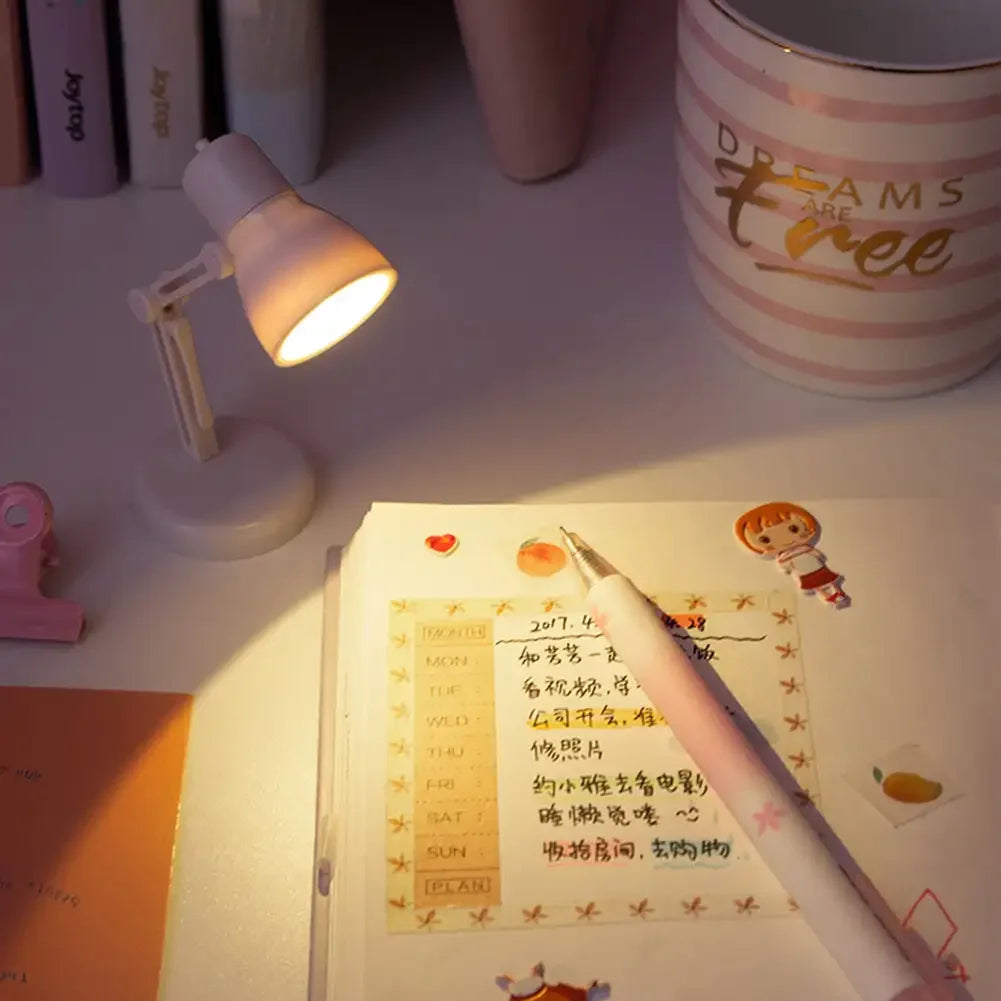 Mini Book Light Foldable LED Table Desk Book Reading Lamp for Home Room Computer Notebook Laptop Night Lights Eye Protections HIP