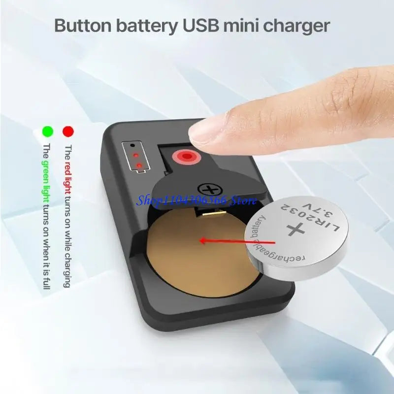 USB-C Button Battery Charging Dock with LED Display Battery Charging Dock HIP