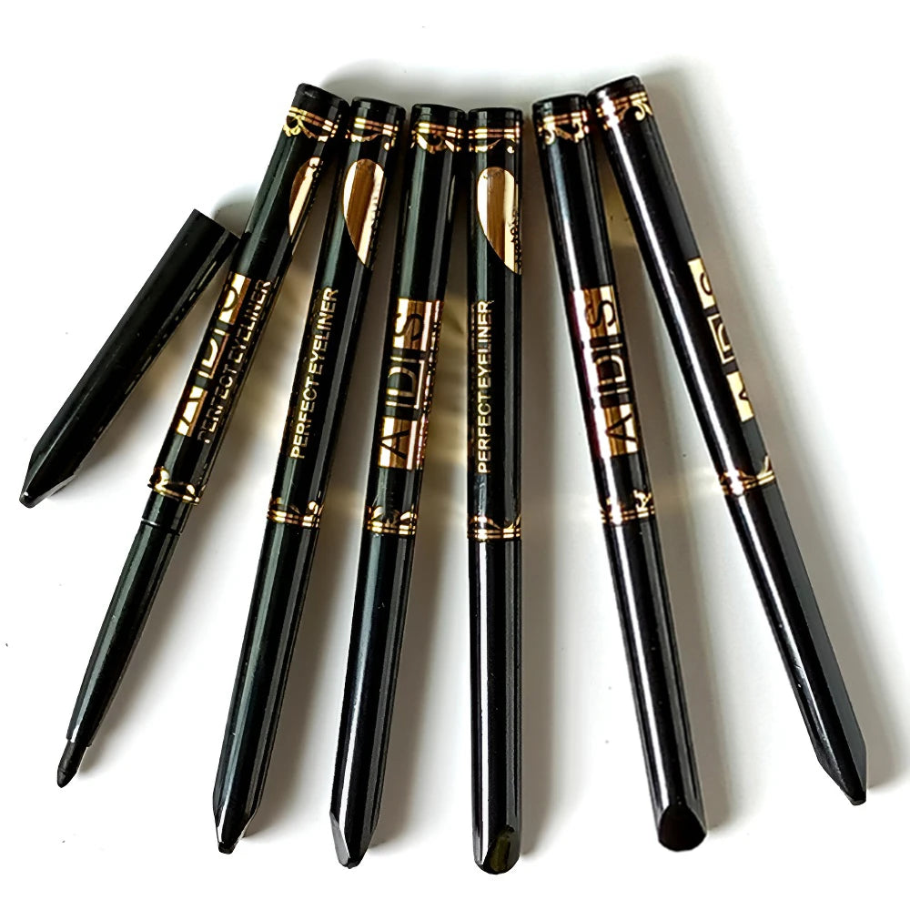 2Pcs Waterproof Black Brown Eyeliner Pencils-Smudge-Proof, Long-Lasting &Beginner-Friendly Smooth High Pigmented Punk Eye Makeup HIP