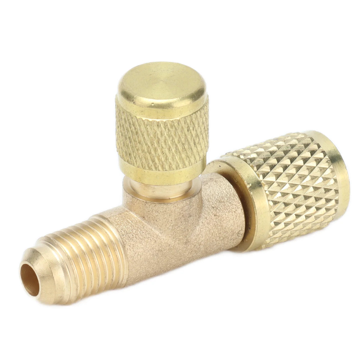 1/4SAE Exhaust Valve Air Conditioning Refrigeration Charging Adapter Valve for R22 R12 R134 Refrigerant Charging Valve HIP