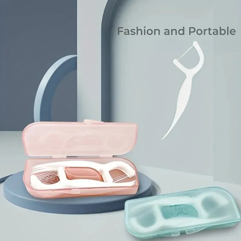 RUZOFO Dental Floss Picks 10-Pack – Portable Daily Oral Care Dental Floss Picks HIP