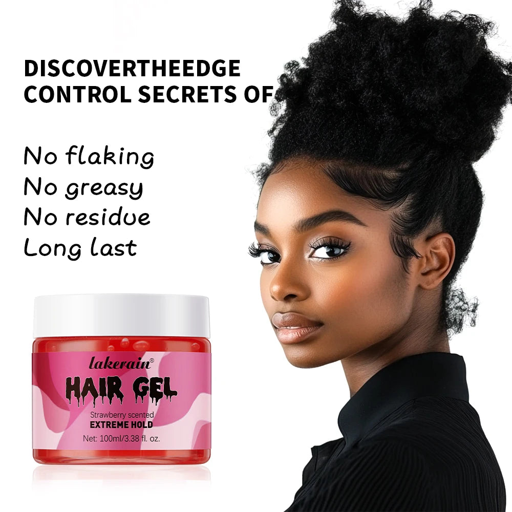 Edge Control Hair Styling Cream For Men Anti Frizz Moisturizing Non Sticky Curl Defining Smoothing Hair Wax For Hairline Edge HIP