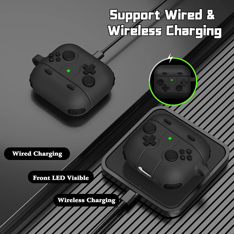 Game Console Silicone AirPods Case – AirPods 4 3 Pro 2 1 Earphone Case HIP