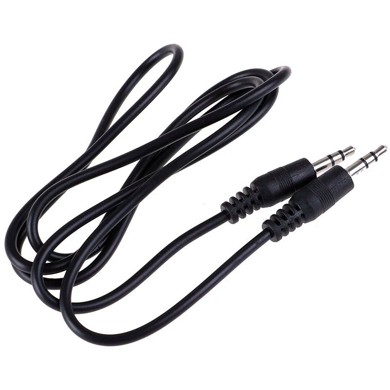 3.5mm Male to Male Aux Cable – 1M Stereo Audio Cord Stereo Audio Cable HIP Black