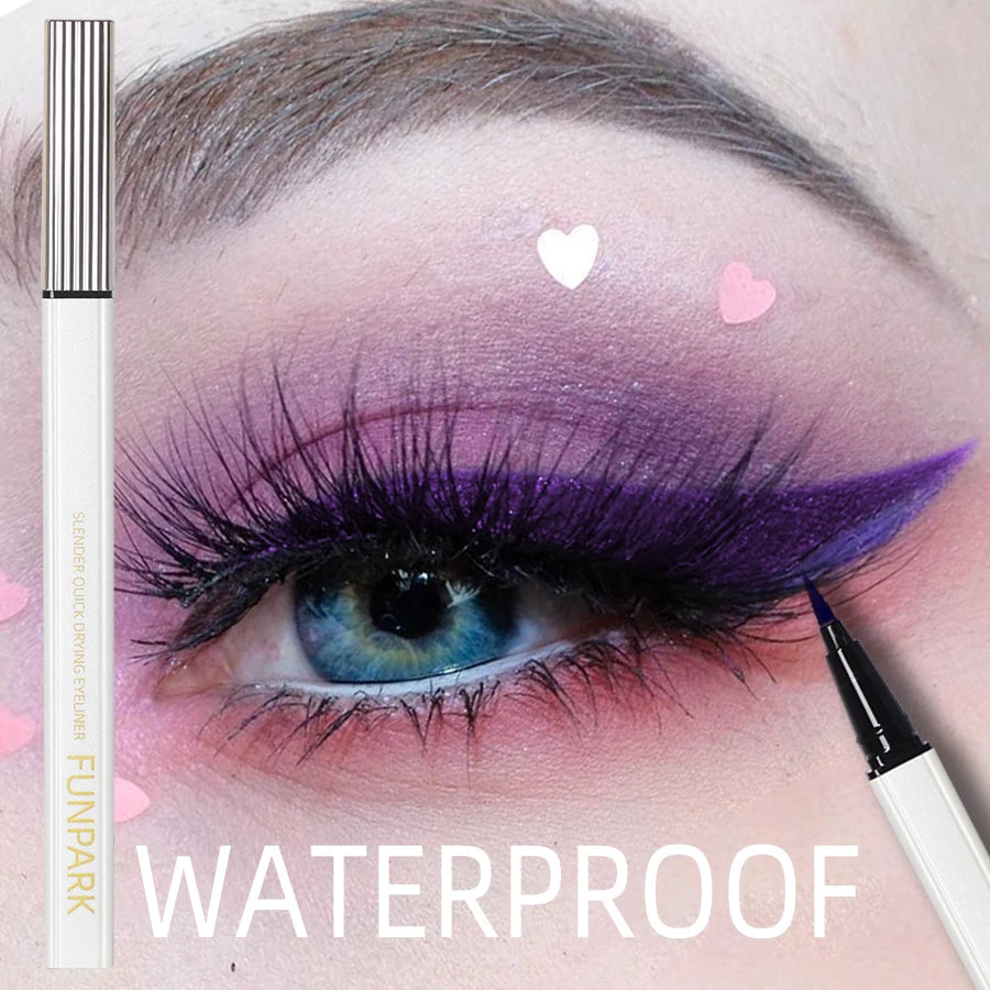 Purple Matte Liquid Eyeliner Pen – Waterproof & Long Lasting Liquid Eyeliner Pen HIP 08