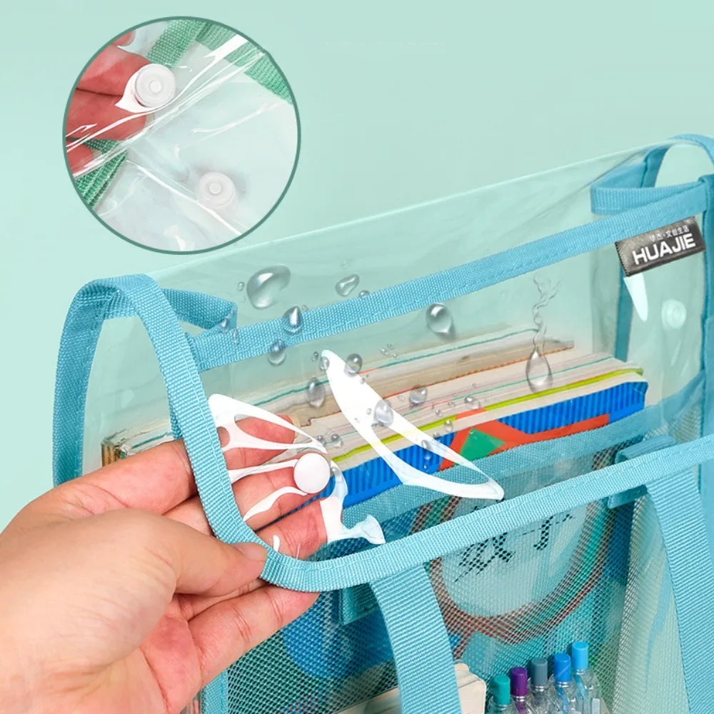PVC Transparent Document Bag – Portable File Organizer Document File Bag HIP